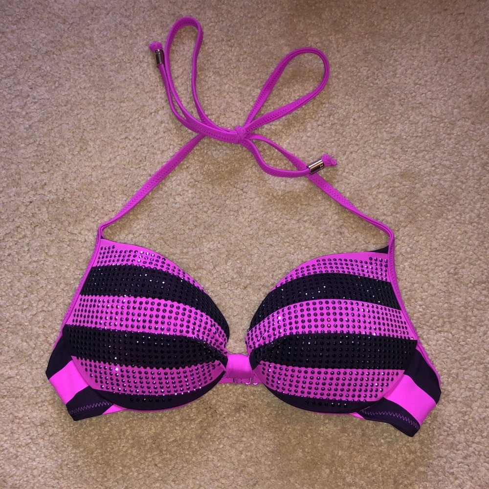 Victoria Secret hot pink gem bikini top